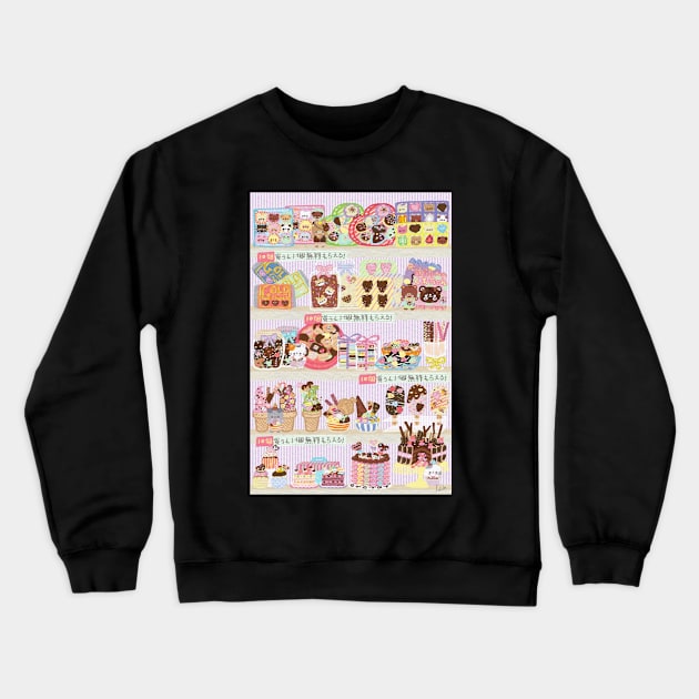 Chocolatier's Shop Chocolate Store Crewneck Sweatshirt by katsukin